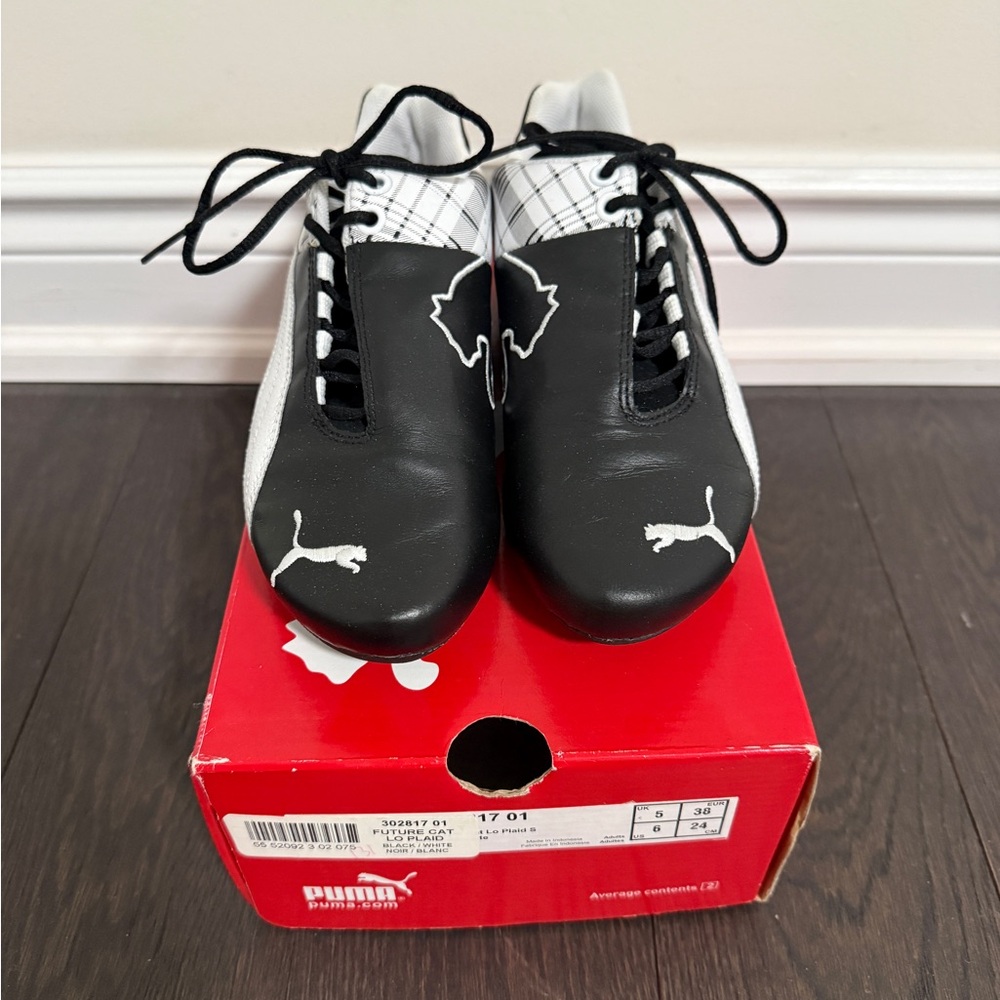 puma vintage future cat lo plaid sneakers - Picture 2 of 5